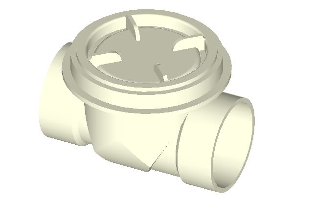 Oatey 43904 4" PVC Backwater Sewer Check Valve – Waste Line Prevention – Single Pack