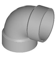 1/4 Bend (90) Vent HxH - HR