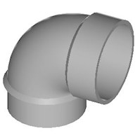 1/4 Bend (90) Vent SxH - HR