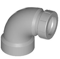 90°  Pipe Trap Adapter-HR