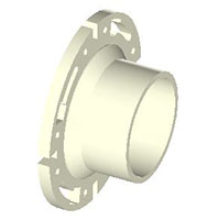 Adjustable Closet Flange - with Plastic Ring and Moulded Test Plate