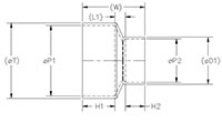 Concentric Reducer Coupling HxH Schm