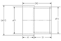 DWV Adapter Bushing SxH (SDR 35) Chamfer (Long) Sewer SpigotxSW DWV Hub Schm