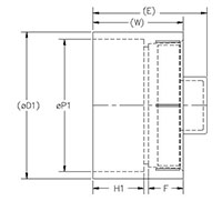 Female Adapter with Raised Plug HxFIPT Schm