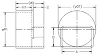 Flushmount Downspout Adapter (H) Schm