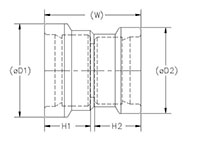 Gasketed DWV Adapter Coupling GxDWV G Schm