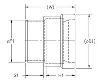 Gasketed DWV Hub Adapter SxG Schm