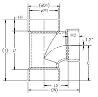 Sanitary Tee (T-Y) HxHxH Schm