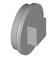 Threaded Plug - Raised W/Gasket -HR