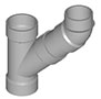 45° Wye - Upright Extended HxHxS-HR