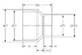 Concentric Reducer Bushing SxH Schm