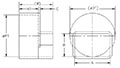 Flushmount Downspout Adapter (H) Schm