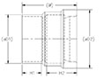 Gasketed DWV Adapter Coupling HxDWV G Schm