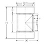 Test Tee with Countersunk Plug HxHxFIPT Schm