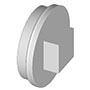 Threaded Plug - Raised W/Gasket -LR